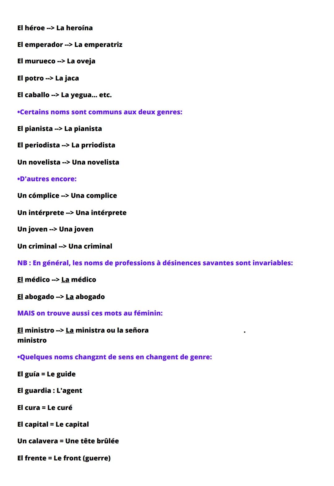 La grammaire espagnol #1
Lo + adjectif masculin
Lo alto La hauteur
Lo nuevo = La nouveauté
Lo hondo = La profondeur
Apprenez aussi :
A lo me