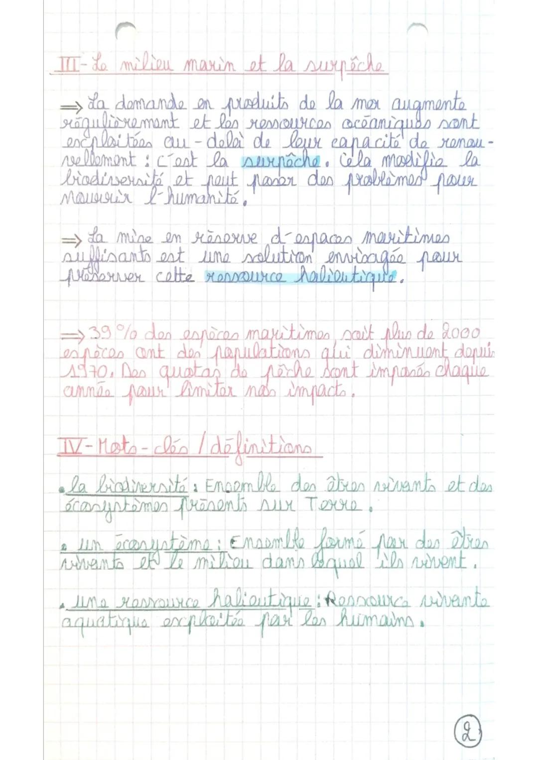 Les impacts des activité
humaines sur l'enviro-
nnement

I-L'impact du réchauffement climatique sur la
biodiversité

Co
→Les modifications r