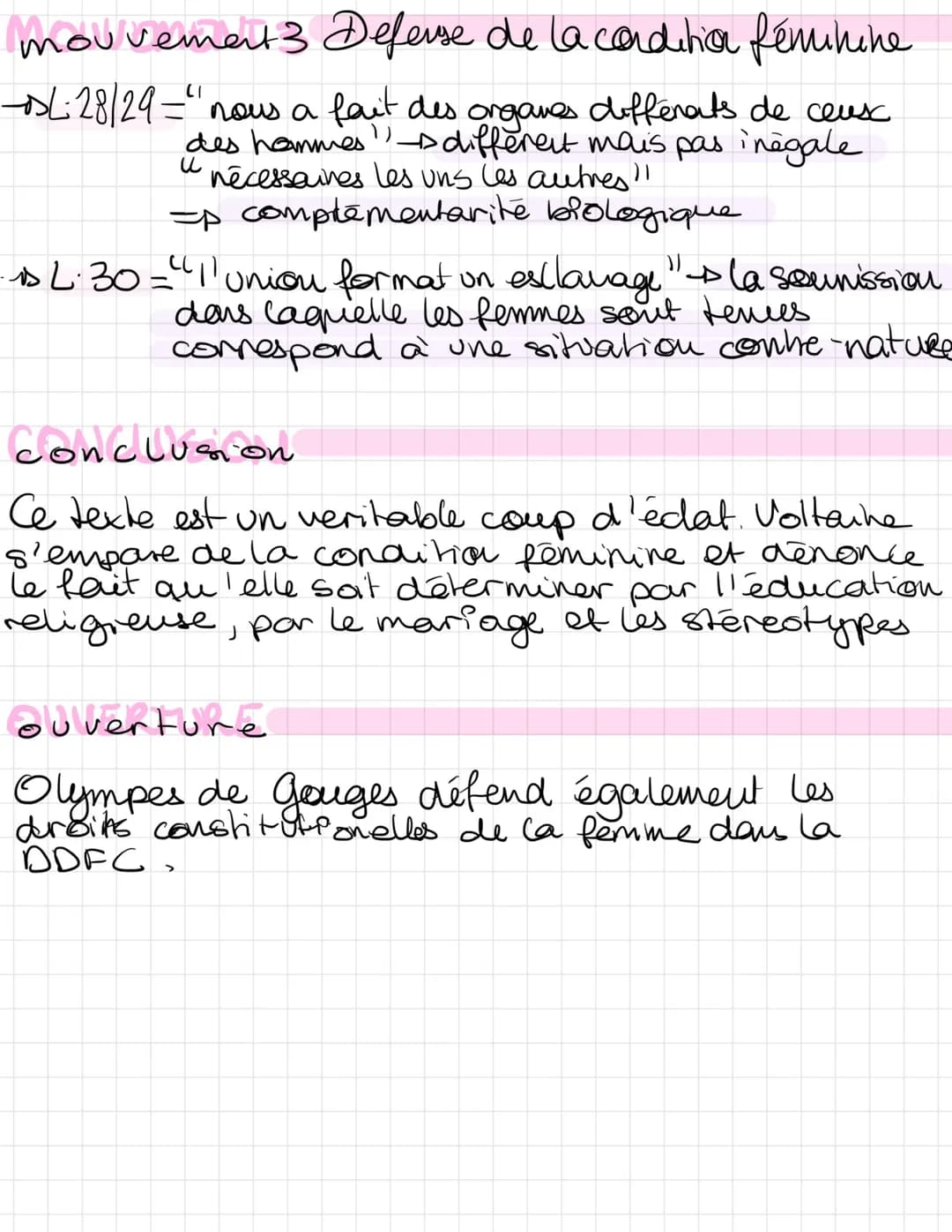 →→ L. 8 = " il ne m'importe de qui elles sent" Libre d'esprit
·l'auteur est très impolis" Delle ne cache passa avis
((
+2·9 = comparaison au