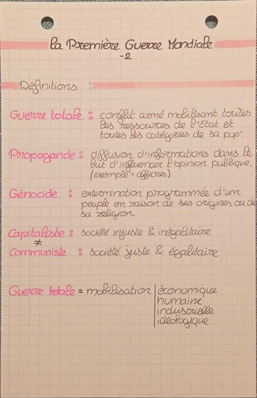 la Première Guerre Mondiale
-1
*   Briple Entente: France, Royaume Unis, Russie
*   Priple Aliance: Allemagne, Autriche-Hongrie,
    (Italie