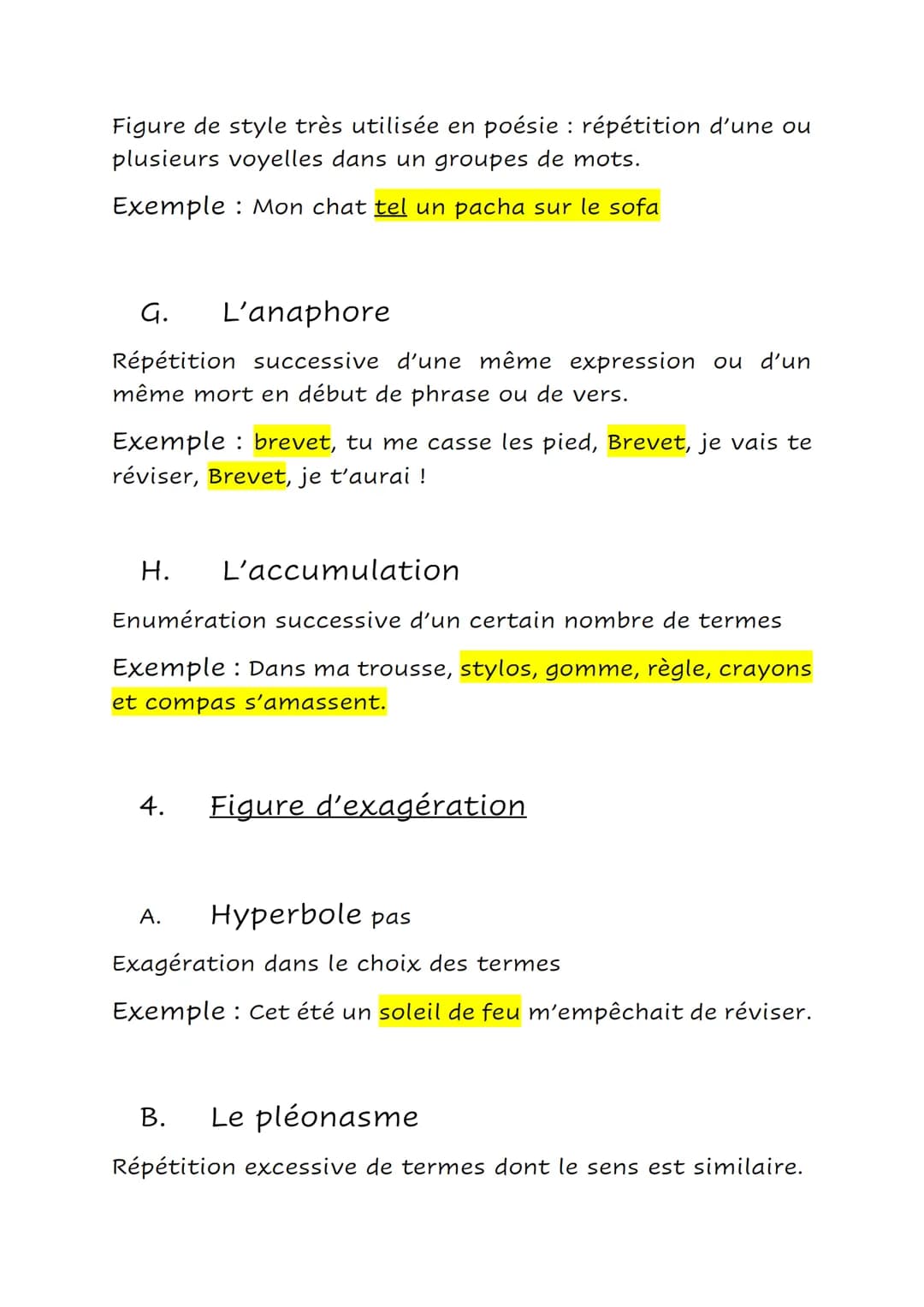 Français
Les figures de styles.
Sommaire :
1. Figures d'oppositions
2. Figures de ressemblances
3. Figures d'atténuations
4. Figures d'exagé