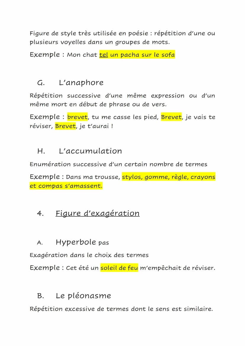 Français
Les figures de styles.
Sommaire :
1. Figures d'oppositions
2. Figures de ressemblances
3. Figures d'atténuations
4. Figures d'exagé