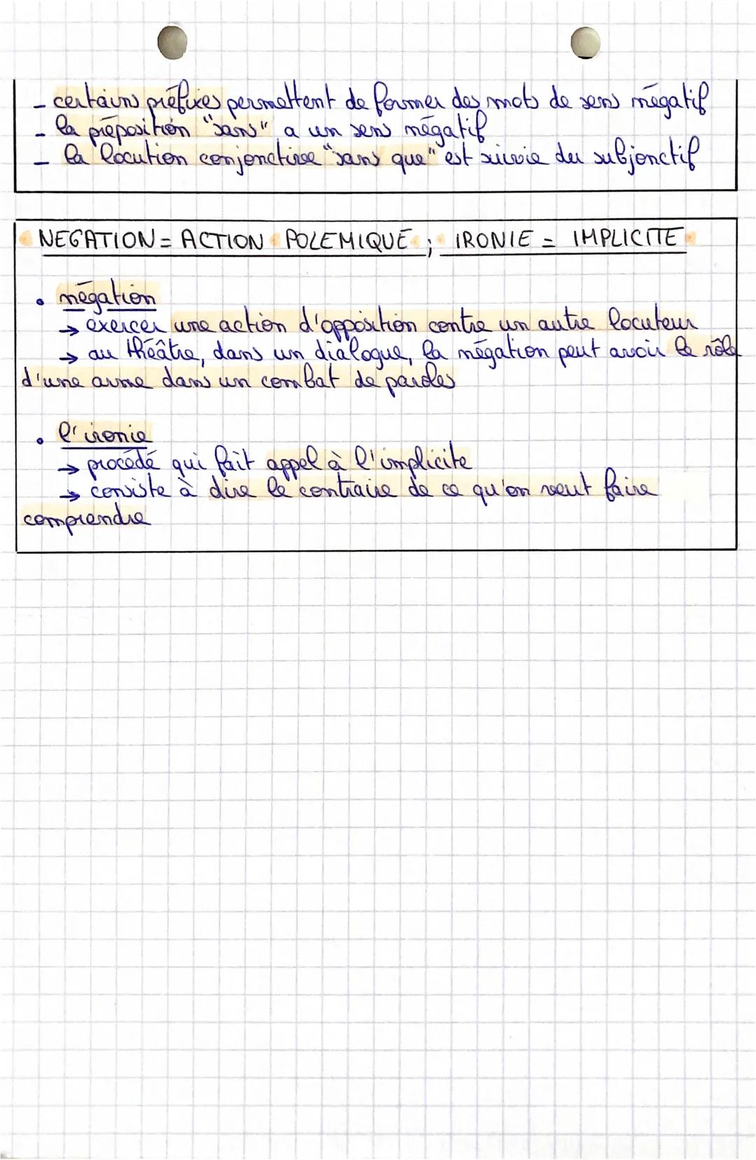 sere
L'expression de la négation
LA FORME NEGATIVE
la negation totale
→ porte sur l'ensemble de la proportion.
• la negation partielle
→ par