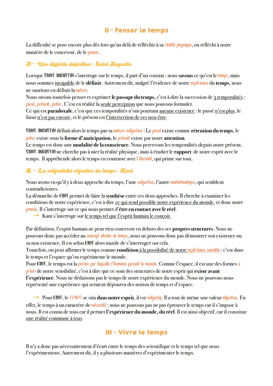 wwwwwwwwww
C H A PIT RE 1 4
LE TEMPS Le temps est une dimension de notre réalité, celle qui se manifeste dans le fait que toutes les choses 