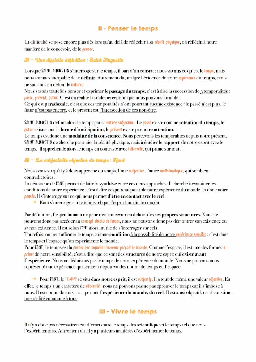 wwwwwwwwww
C H A PIT RE 1 4
LE TEMPS Le temps est une dimension de notre réalité, celle qui se manifeste dans le fait que toutes les choses 