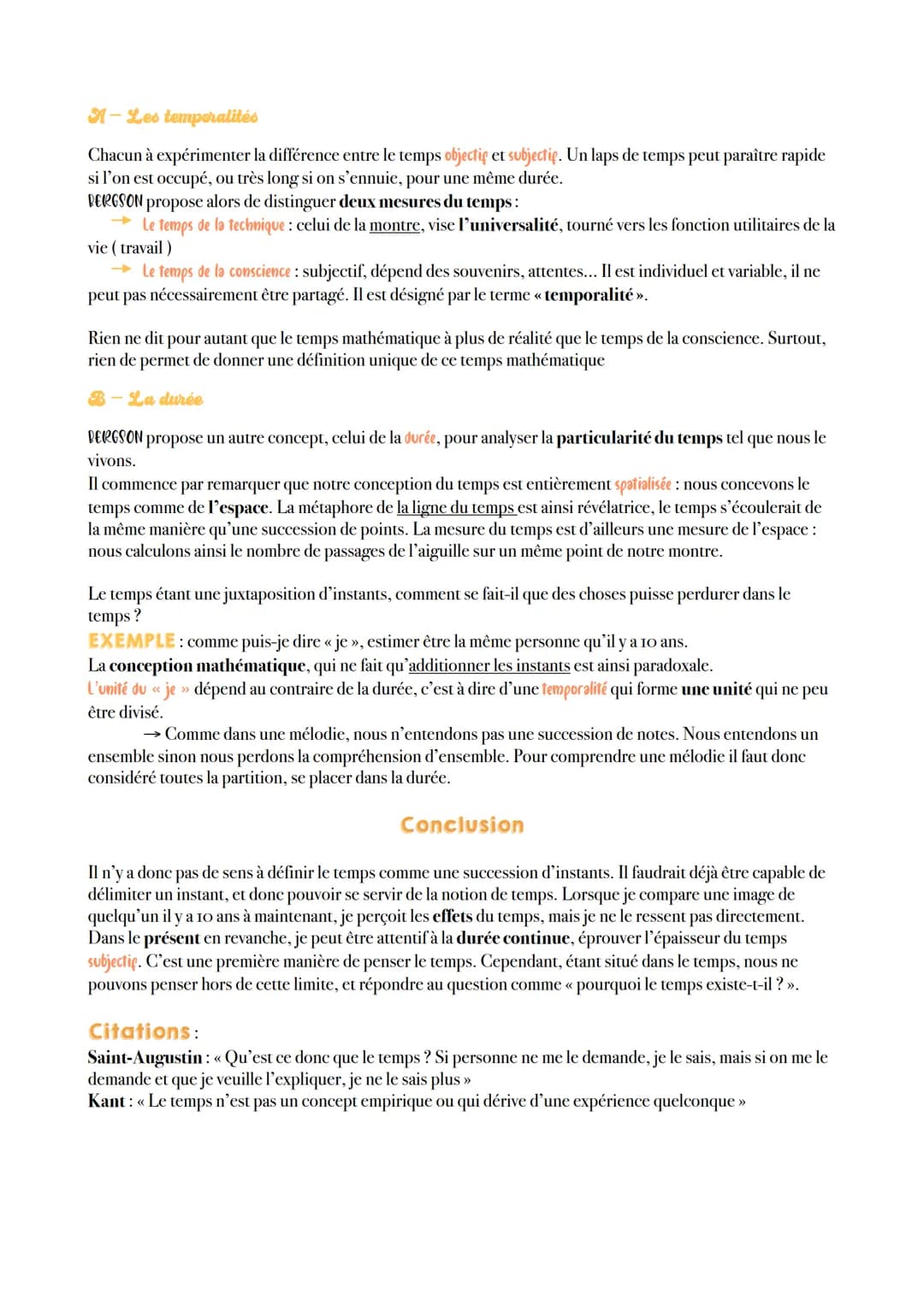 wwwwwwwwww
C H A PIT RE 1 4
LE TEMPS Le temps est une dimension de notre réalité, celle qui se manifeste dans le fait que toutes les choses 