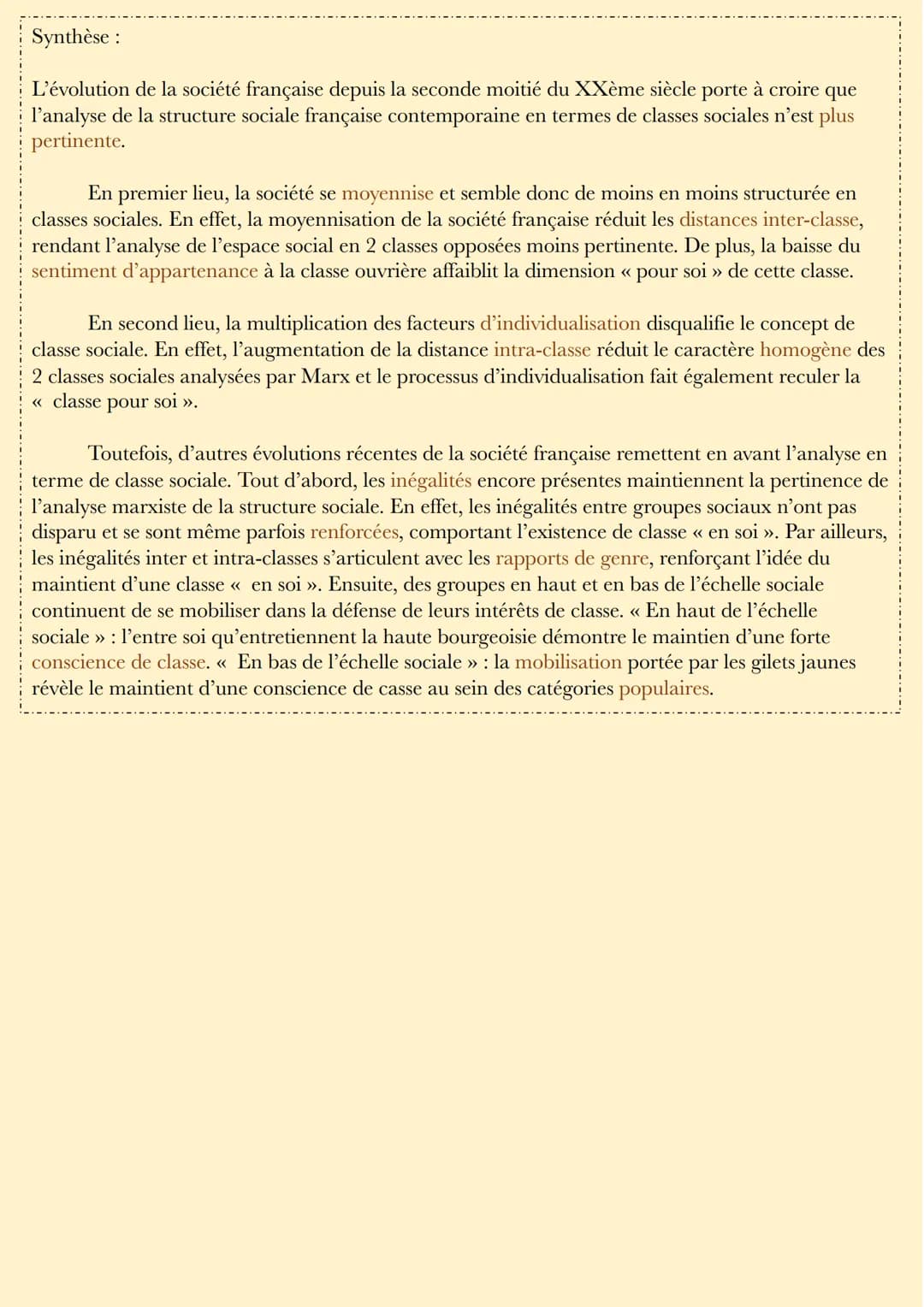 SES: la structure sociale française
La structure sociale désigne la manière dont les groupes sociaux sont hiérarchisés au
sein d'une société