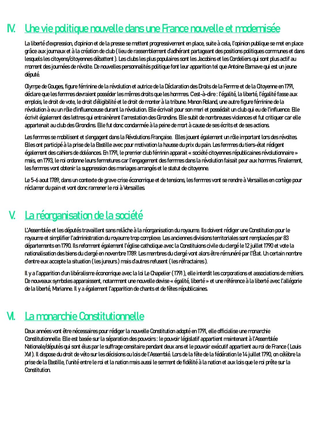 HISTOIRE
La révolution française et l'empire : une nouvelle conception
de la nation
I. Introduction
En 1789, la France dans une décennie de 