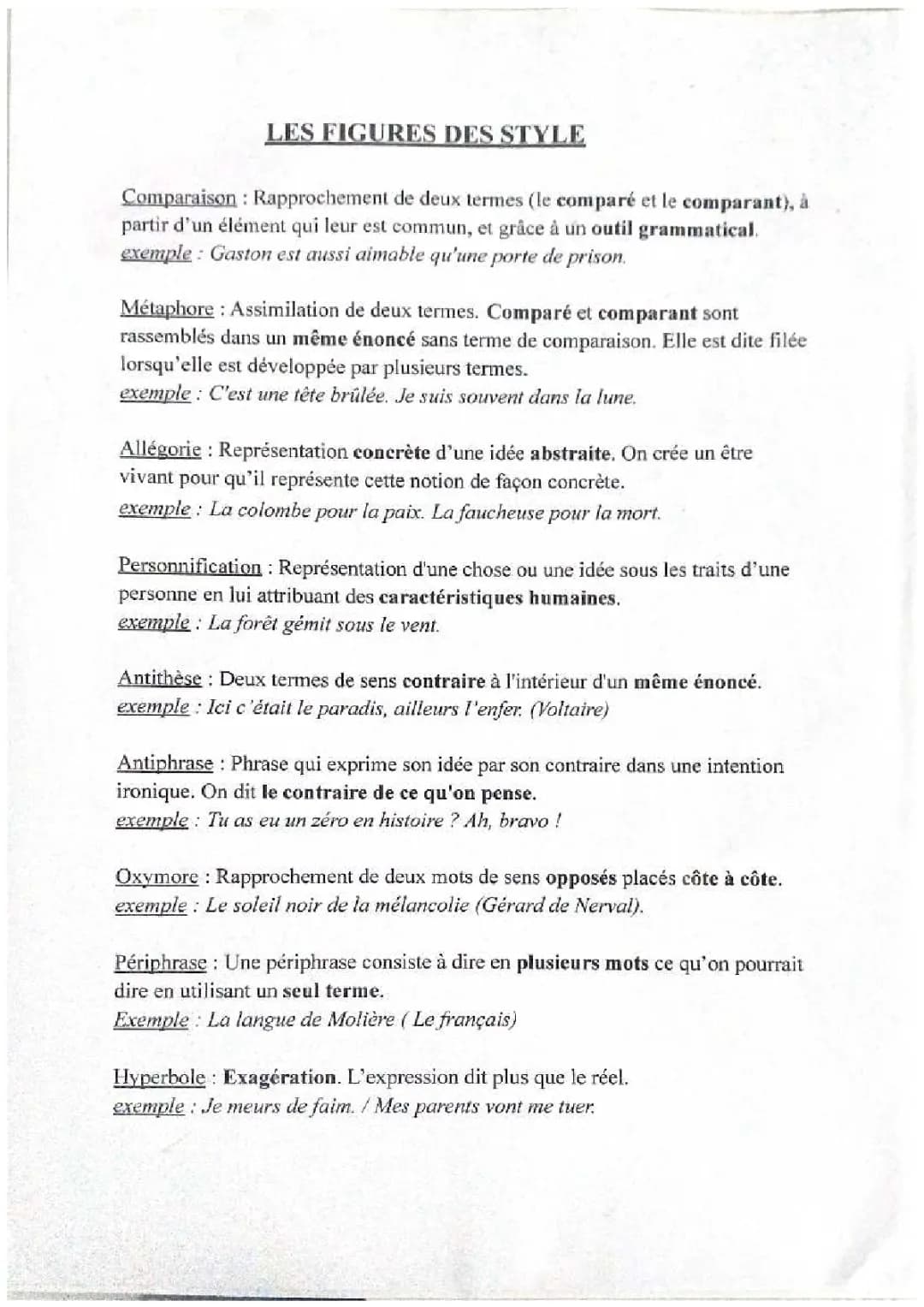 Découvre les 80 Figures de Style: Listes, Exemples et PDF