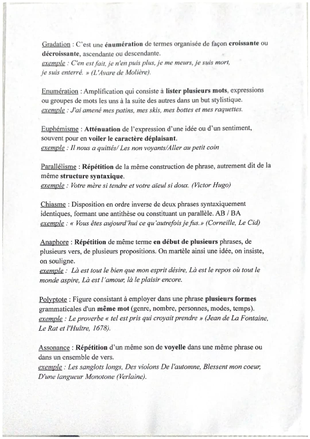 LES FIGURES DES STYLE
Comparaison : Rapprochement de deux termes (le comparé et le comparant), à
partir d'un élément qui leur est commun, et