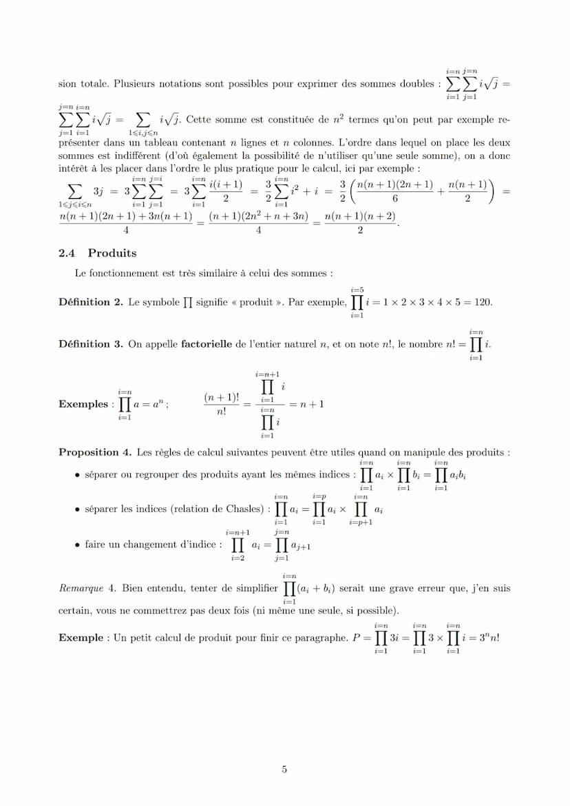Récurrence; Sommes, produits
ECE3 Lycée Carnot
27 septembre 2011
Pour ce troisième chapitre, un peu de théorie, puisque celui-ci va nous per