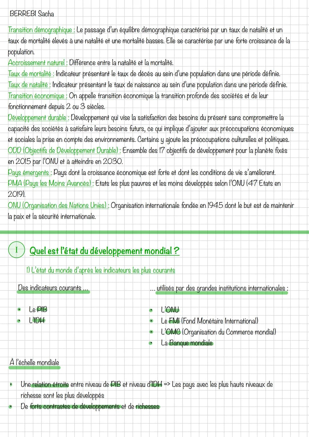 BERREBI Sacha
Introduction
Des états dans des situations très variées entre les territoires qui encadrent les pop. (Principalement les
états