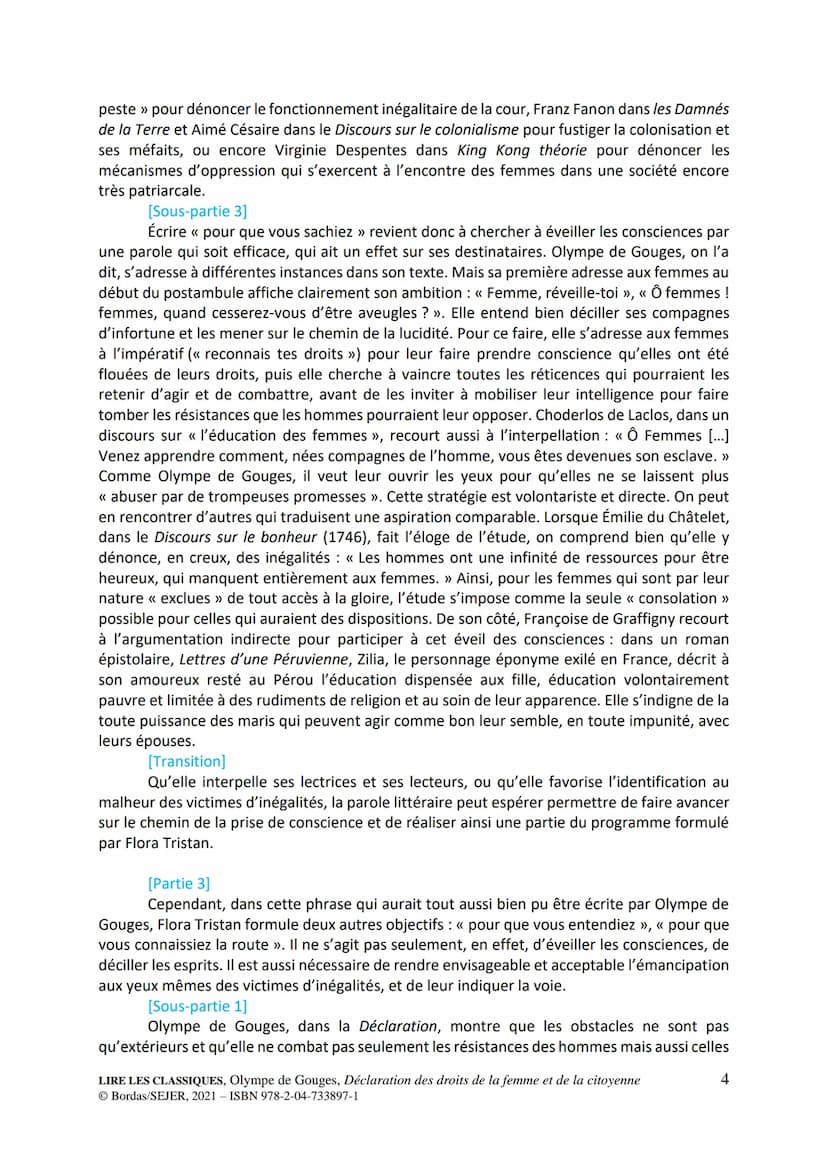 Dissertation 1
Proposition de corrigé
Sujet :
<< J'écris pour que vous sachiez ; je crie pour que vous entendiez ; je marche en avant pour q