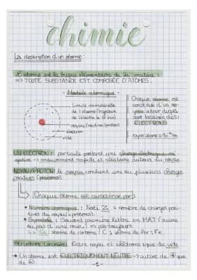 Know Chimie 3ème : L'atome et la structure d'une molécule (BREVET) thumbnail