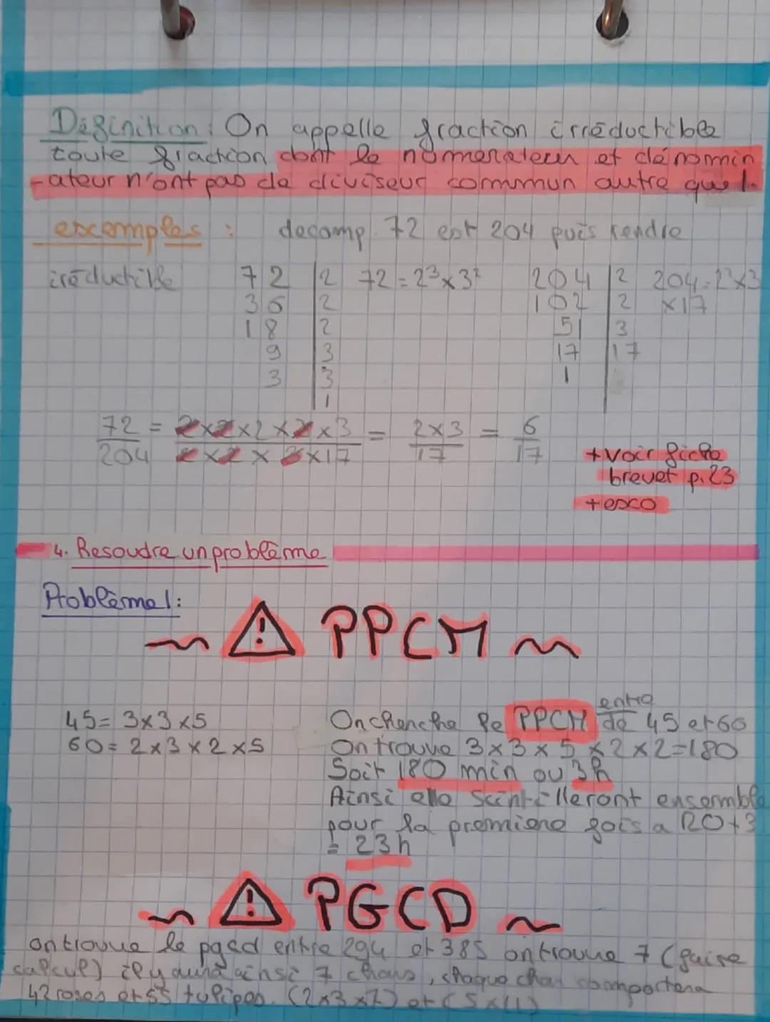 # Maths

Chapitre 1 : Utiliser les nbs. entiers.

1. Diviseur et nombres premiers

un nb. est divisible par...

2 si P se termine par 0,2,4,