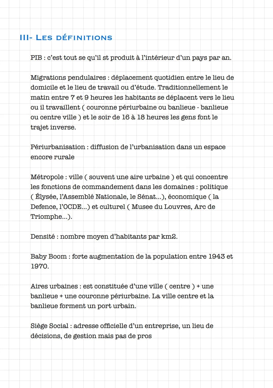 Géographie
LES AIRES URBAINES EN FRANCE
INTRODUCTION :
Entre 1919 et 2020 la population française a énormément
augmentée, comme nous le font