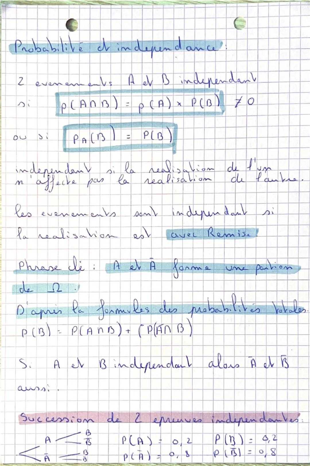 # Probabilités:

- Definition: Experience aléatoire ayant
plusieurs issues

*   Ensemble des issues est univers. $\Omega$

    exemple:

   