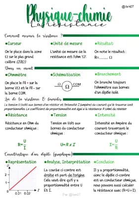 Know PHYSIQUE-CHIMIE séquence électricité (tension-intensité-résistance) thumbnail