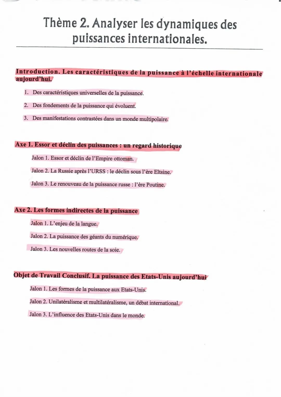 
<h2 id="introductiondynamiquesdespuissancesinternationales">Introduction: Dynamiques des puissances internationales</h2>
<p>Les caractérist