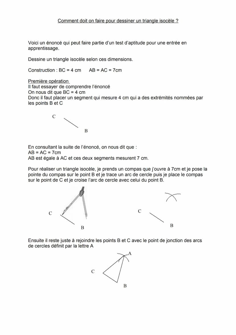 Le triangle
Le triangle est une forme géométrique composée de trois angles et trois côtés.
Les valeurs des angles et des côtés peuvent varie