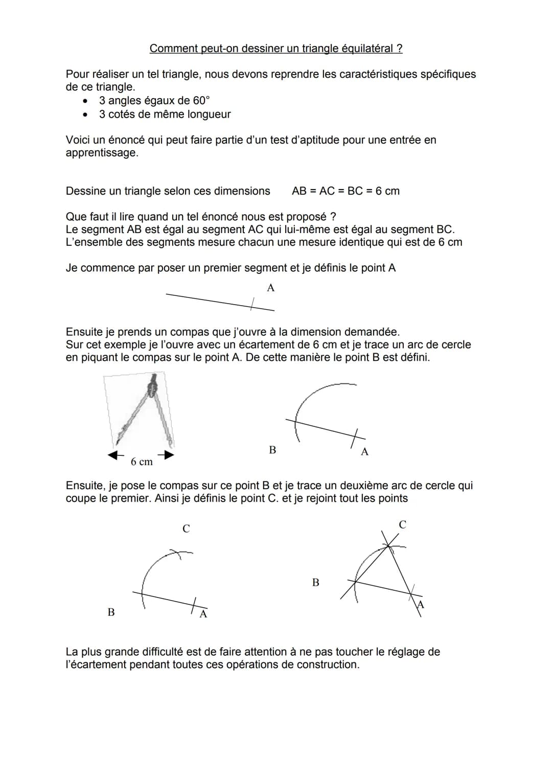 Le triangle
Le triangle est une forme géométrique composée de trois angles et trois côtés.
Les valeurs des angles et des côtés peuvent varie