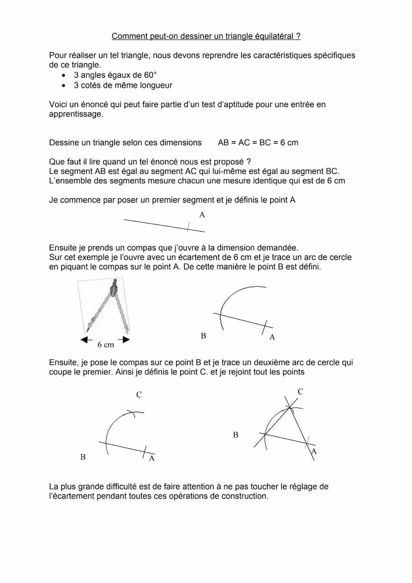 Le triangle
Le triangle est une forme géométrique composée de trois angles et trois côtés.
Les valeurs des angles et des côtés peuvent varie