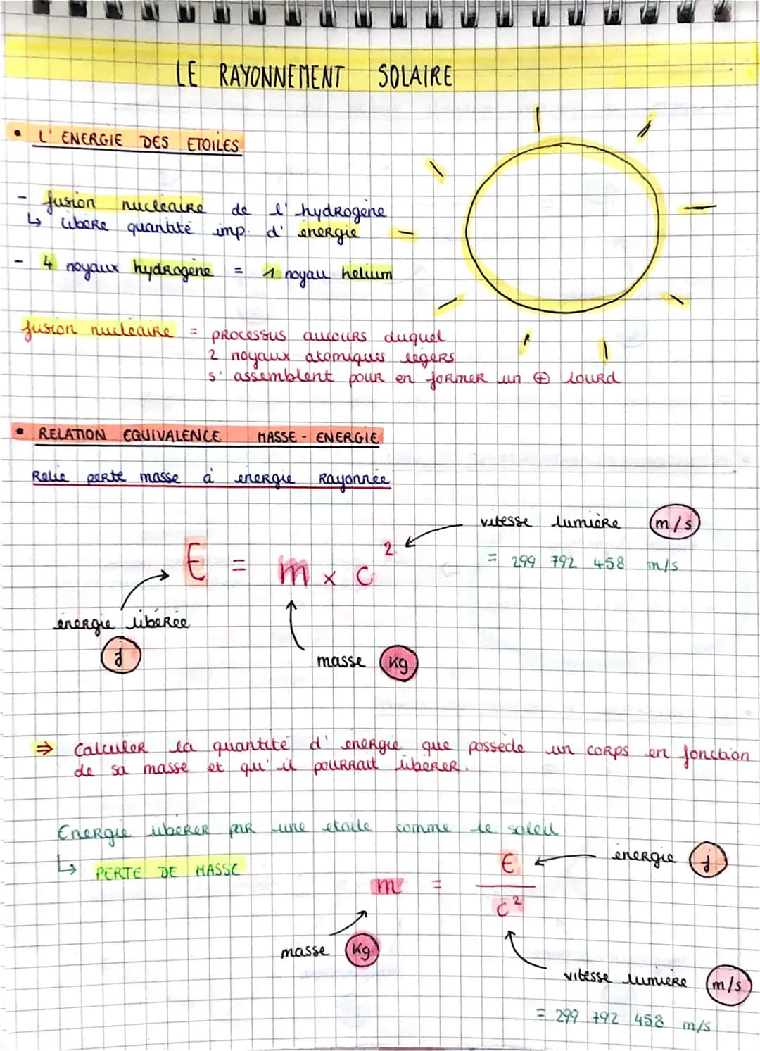 -
L'ENERGIE DES ETOILES
یا
LE RAYONNEMENT SOLAIRE
fusion nucleaire
de
I hydrogene
libere quantité imp. d' energie
4 noyaux hydragene =
noyau