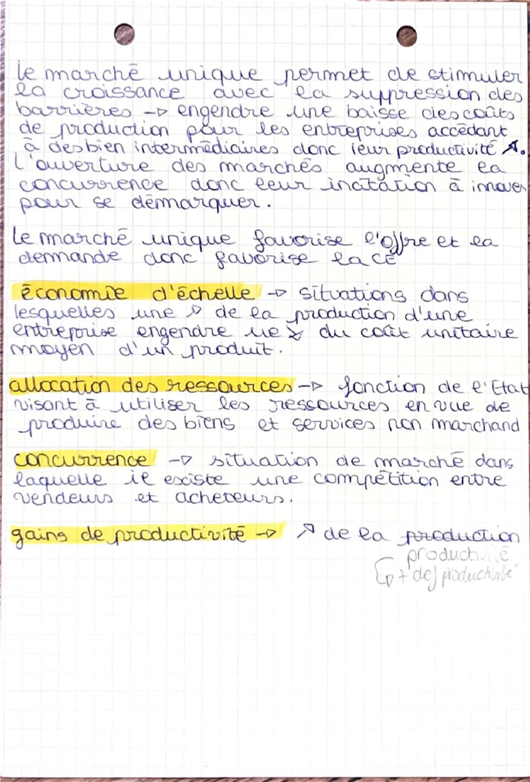 --- OCR Start ---
EV
CHAP 2: Europe
A)L'integration européenne : marche unique et Bone euro
Integration européenne → processus d'unificat
de