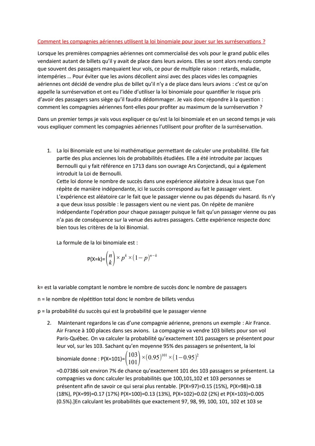 Comment les compagnies aériennes utilisent la loi binomiale pour jouer sur les surréservations ?
Lorsque les premières compagnies aériennes 