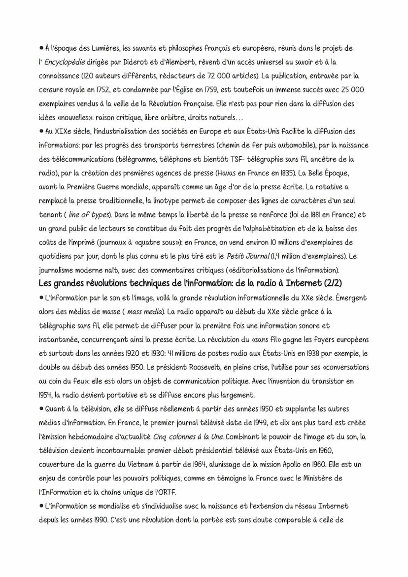 L'information a pris une importance majeure à notre époque, tant elle est abondante et
ses sources variées. Les mass media sont omniprésents
