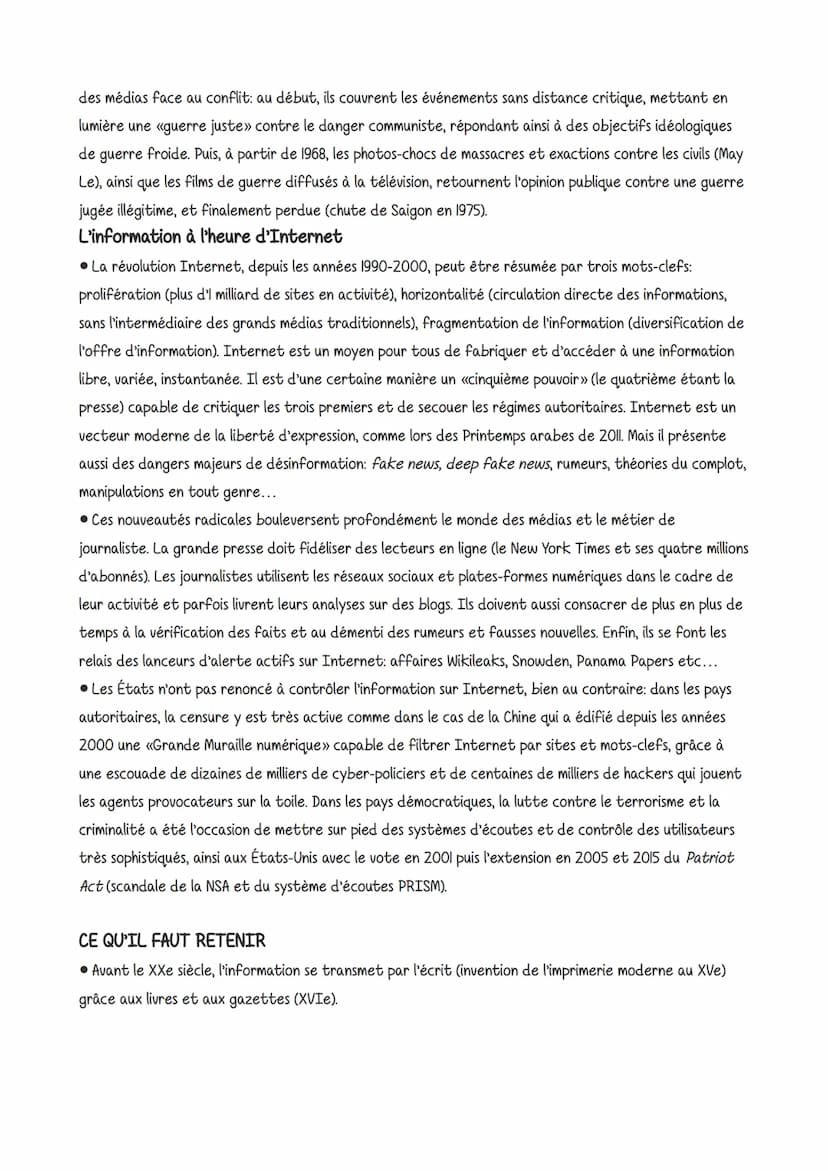 L'information a pris une importance majeure à notre époque, tant elle est abondante et
ses sources variées. Les mass media sont omniprésents