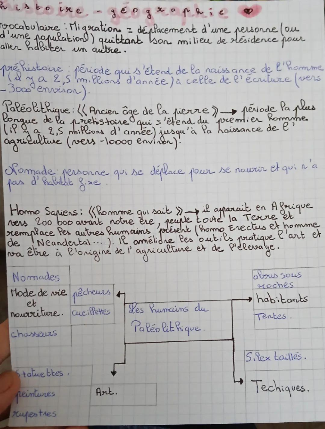 isto
ire-géog
g E o g x a p hic
vocabulaire : Migration = déplacement d'une personne (ou
d'une population) quittant son milieu de résidence 