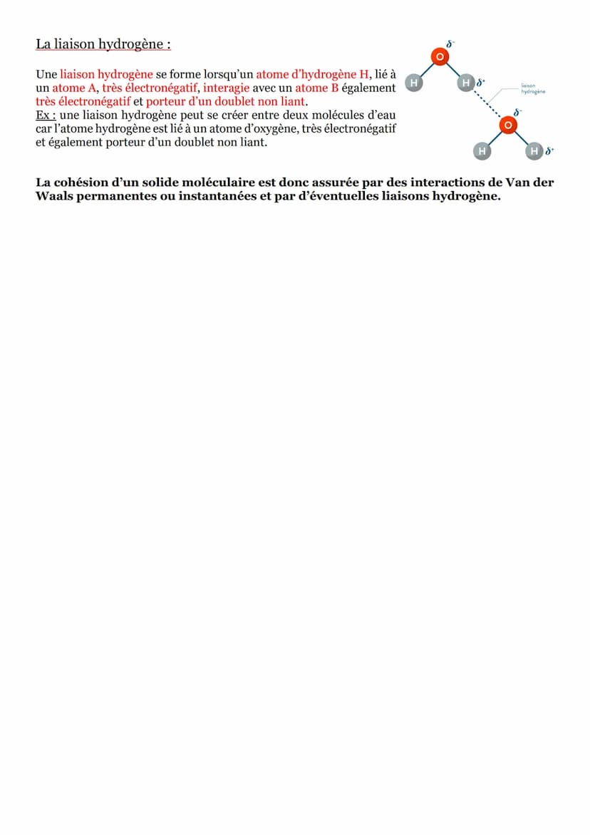 Séquence n°11: Cohésion d'un solide :
Solides ioniques et moléculaires :
Un solide ionique est un empilement régulier d'anions et de cations
