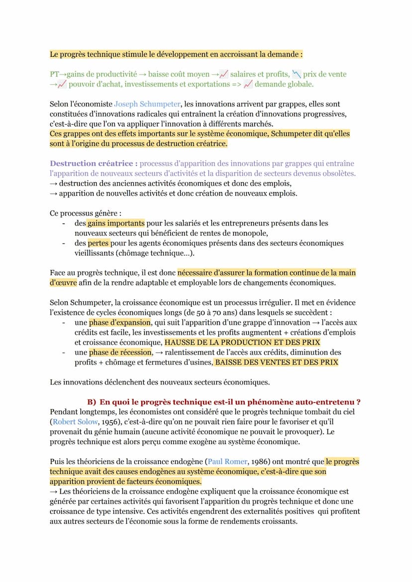 QUELS SONT LES SOURCES ET LES DÉFIS DE LA CROISSANCE
ÉCONOMIQUE ?
I. Qu'est-ce que la croissance économique et quelles sont ses sources ?
A)