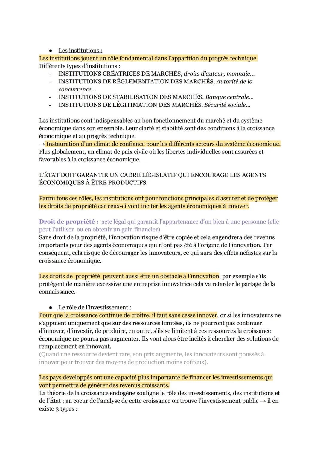 QUELS SONT LES SOURCES ET LES DÉFIS DE LA CROISSANCE
ÉCONOMIQUE ?
I. Qu'est-ce que la croissance économique et quelles sont ses sources ?
A)
