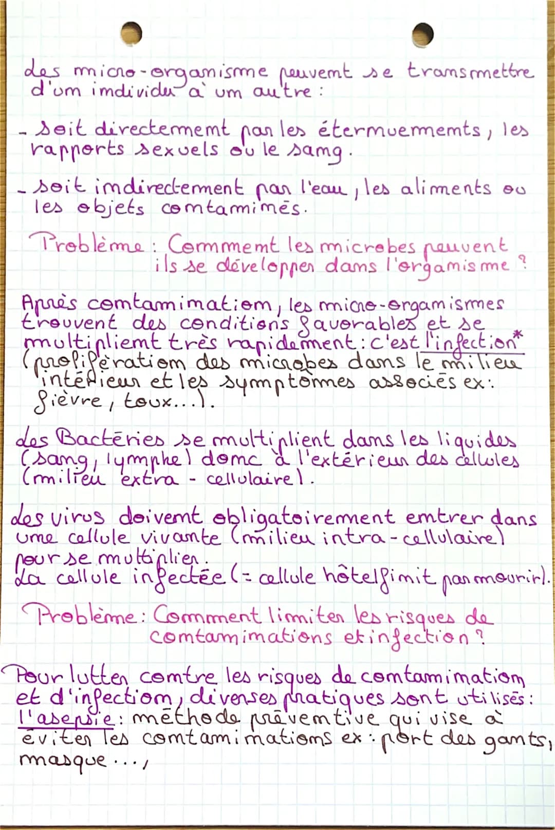 SVT
Cht: Le momde microbiem et notre organisme
Probleme: Quelle est la place des micro-organismes
dans l'emvirommement?
Micro-organismes ou 