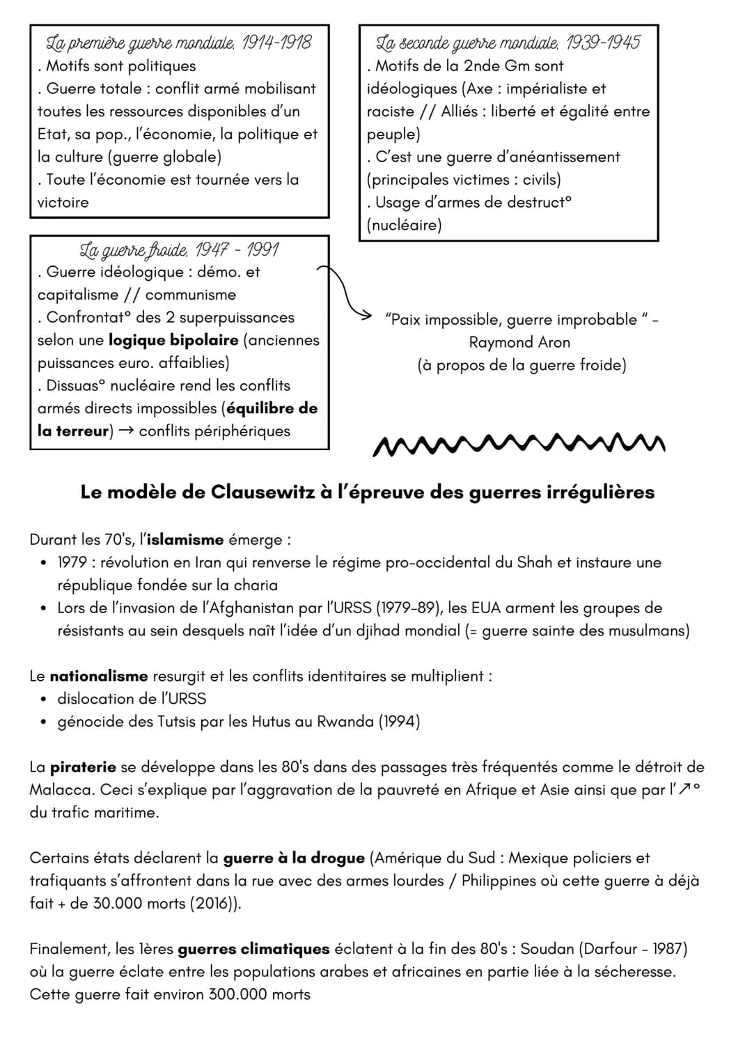 Guerre & Paix
Définitions:
Thème II-HGGSP
Guerre: lutte armée entre plusieurs
acteurs
Paix : idéal, volonté de vivre dans
un monde de concor