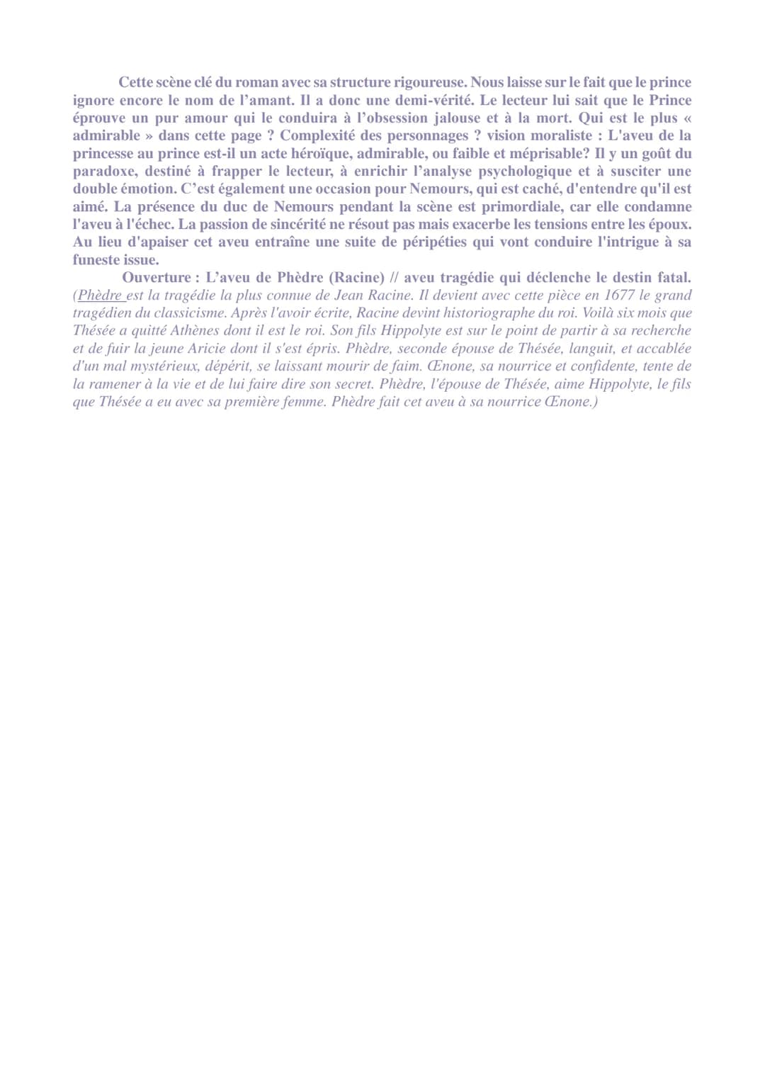 LA n°12: << L'aveu », La princesse de Clèves, Madame De Lafayette
<< - Eh bien, Monsieur, lui répondit-elle en se jetant à ses genoux, je va