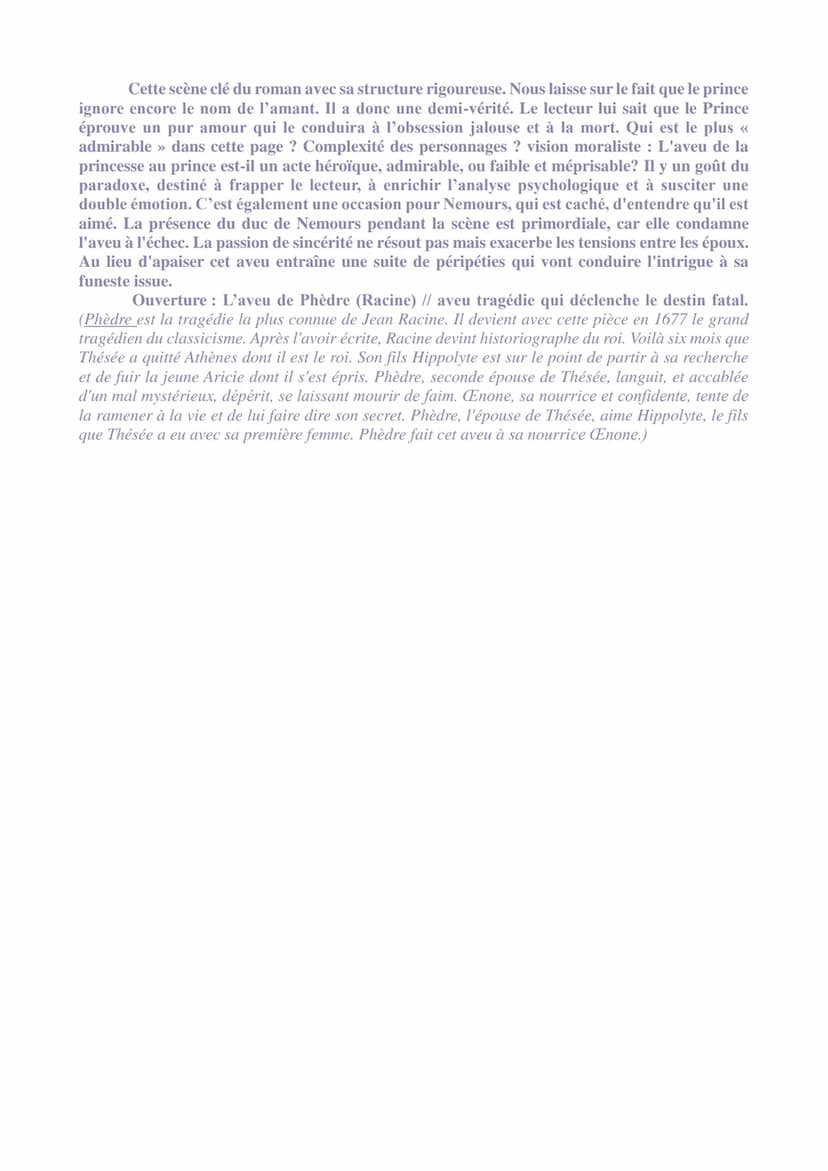 LA n°12: << L'aveu », La princesse de Clèves, Madame De Lafayette
<< - Eh bien, Monsieur, lui répondit-elle en se jetant à ses genoux, je va