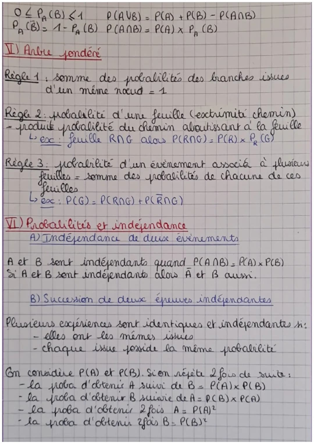 PROBABILITÉS
I) Probabilités sur un ensemble fini
A) expérience aléatoire
expérience aleatoire
лече зре
maths
expérience dont les issus
sont