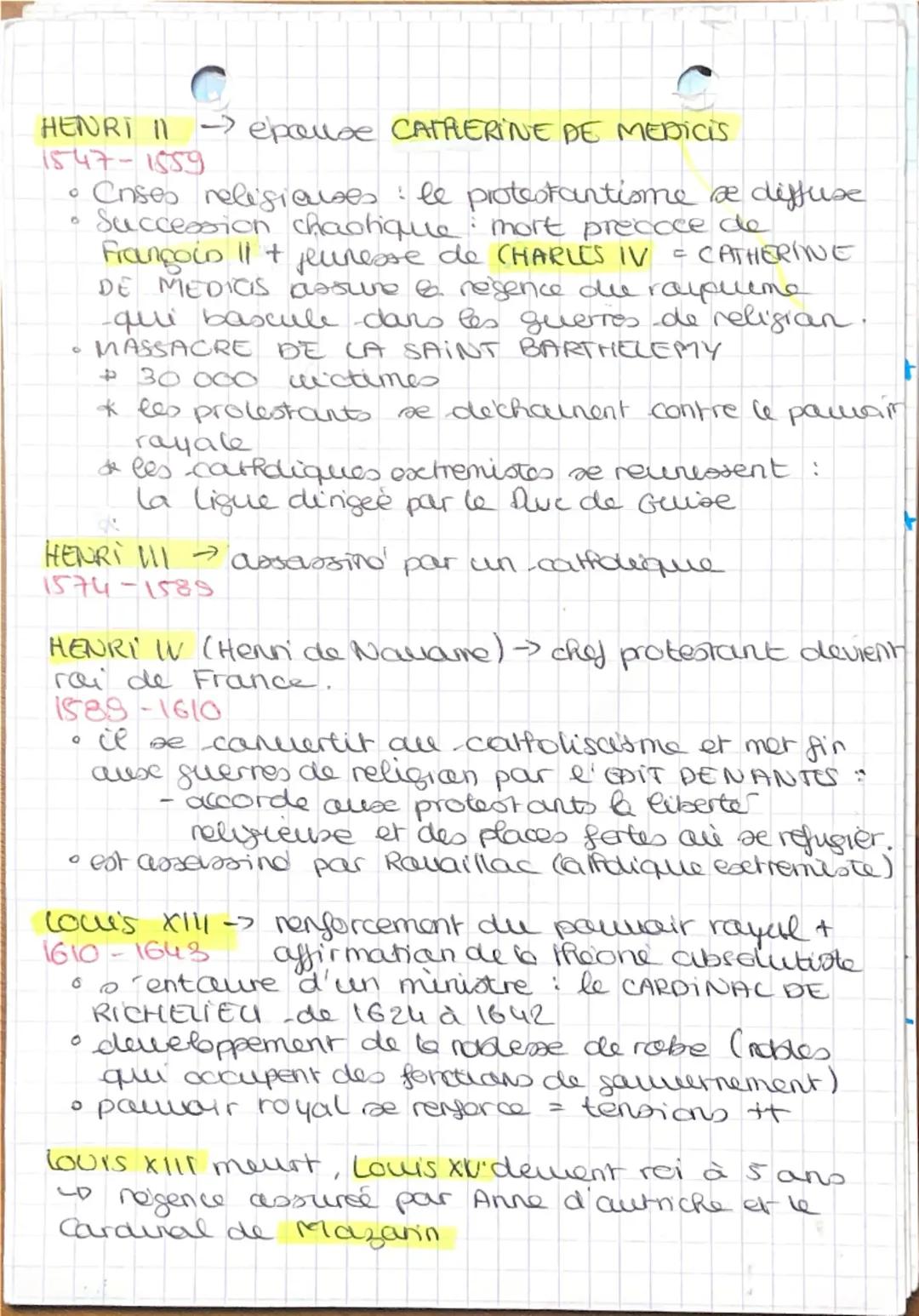 # HISTOIRE: AFFIRMATION DE
L'ETAT DANS LE ROYAUME DE
FRANCE

FRANCOIS ler
1515-1547

↓

ORDONNANCE DE
VILLIERSCOTTERETS
1539

HENRI 11+ CATH