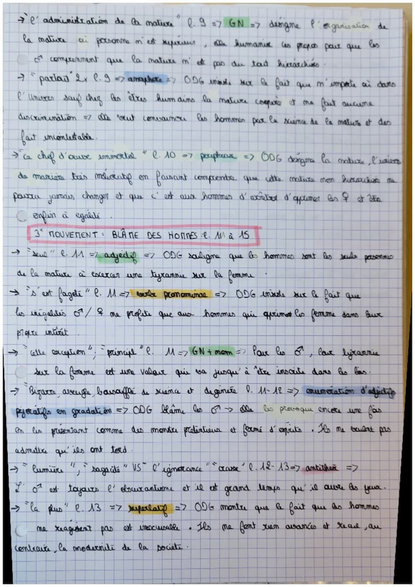 TEXTE
AUX HORNES
INTRODUCTION
Olympe de Gouges méé dans la 2ª matié du 18° scle of une
femme de lettre
français qui s' insirit dans le mouve