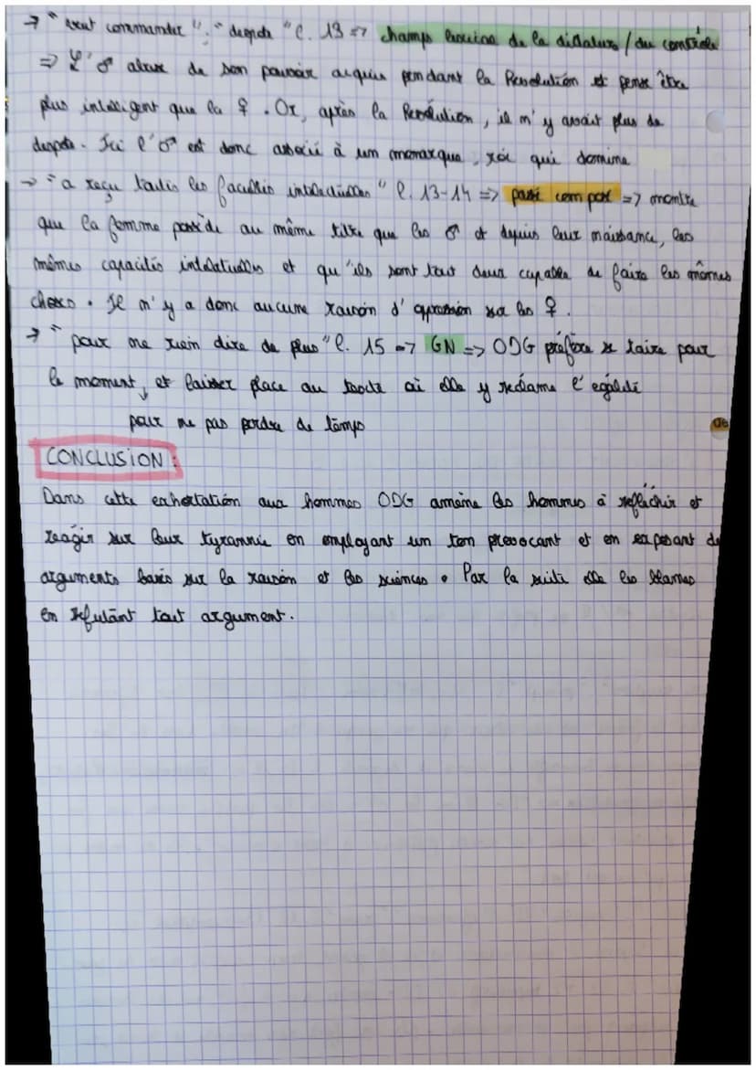 TEXTE
AUX HORNES
INTRODUCTION
Olympe de Gouges méé dans la 2ª matié du 18° scle of une
femme de lettre
français qui s' insirit dans le mouve