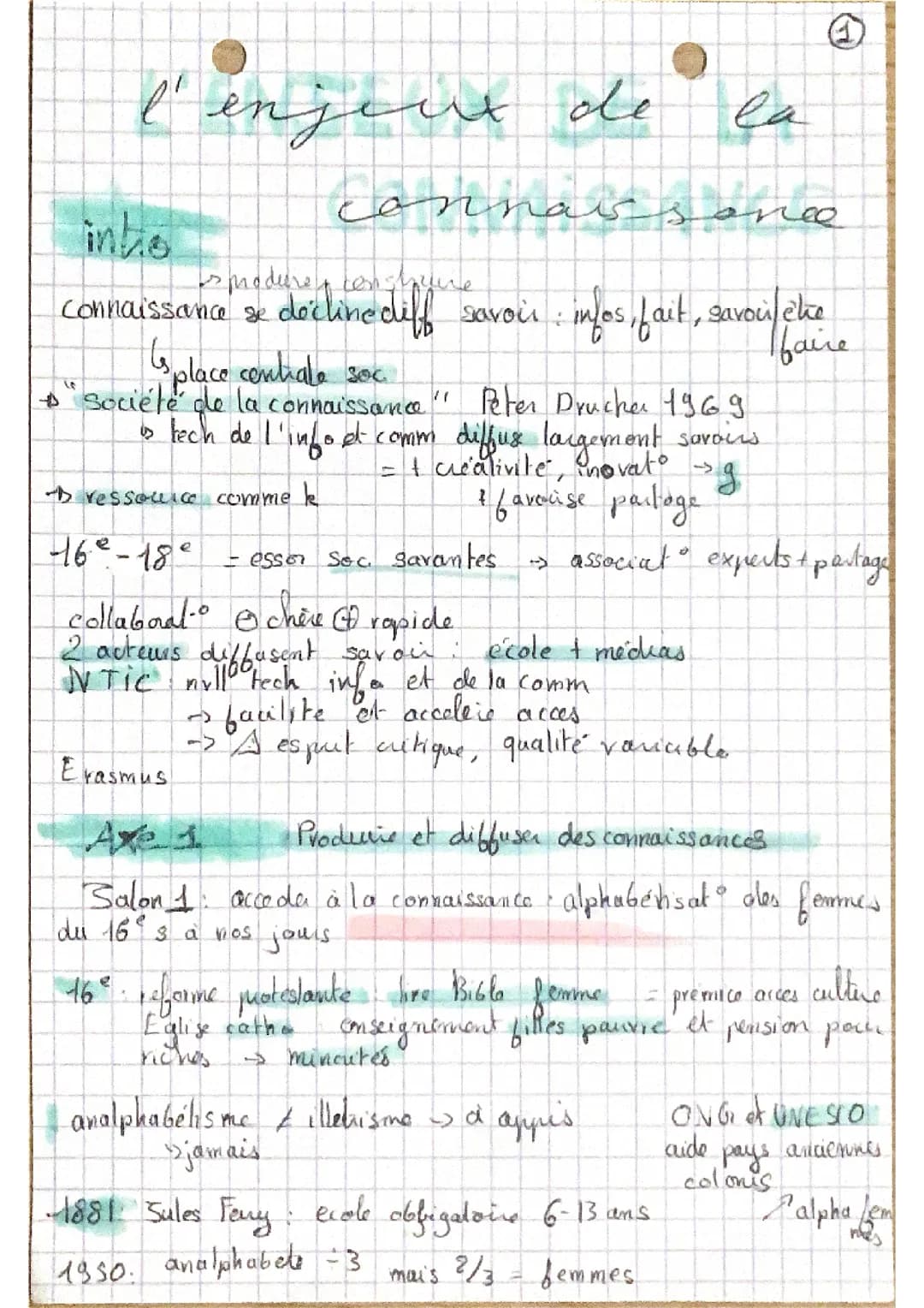 L’enjeu de la connaissance