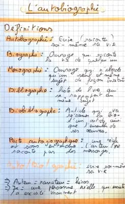 Know fiche sur l’Autobiographie thumbnail