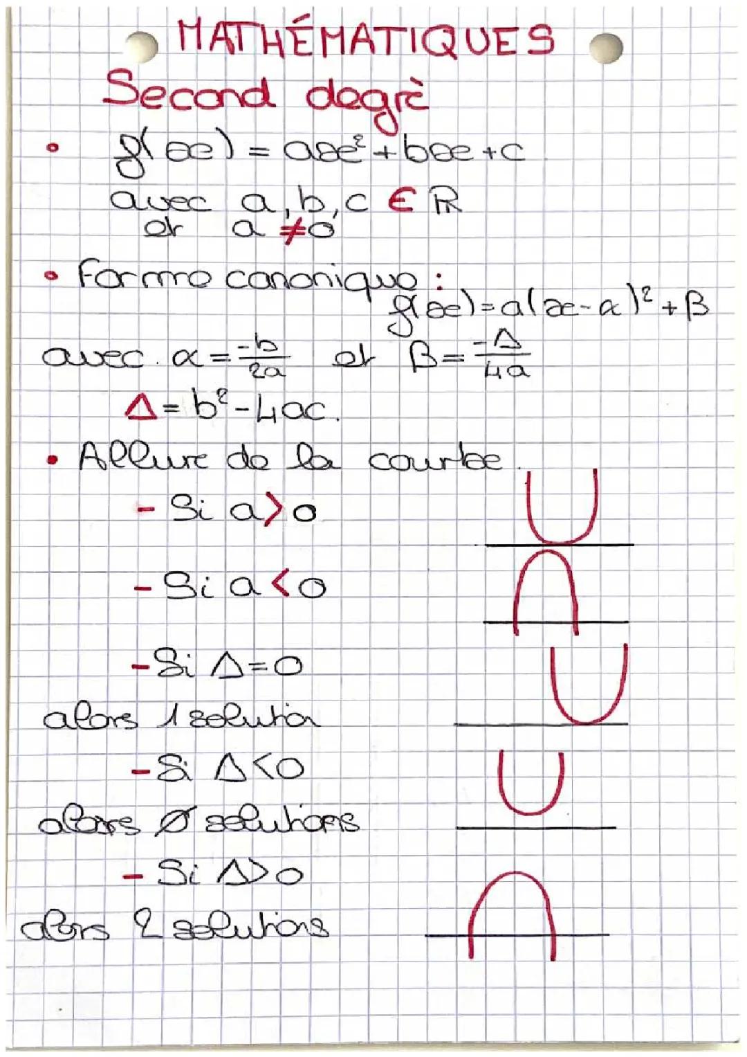 Second degrés 