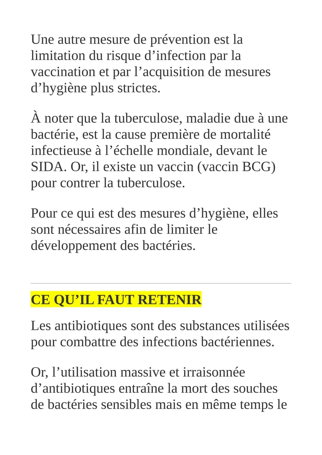 Variations génétiques
des bactéries et
résistances aux antibiotiques
Un antibiotique, c'est quoi?
Un antibiotique est une substance naturell