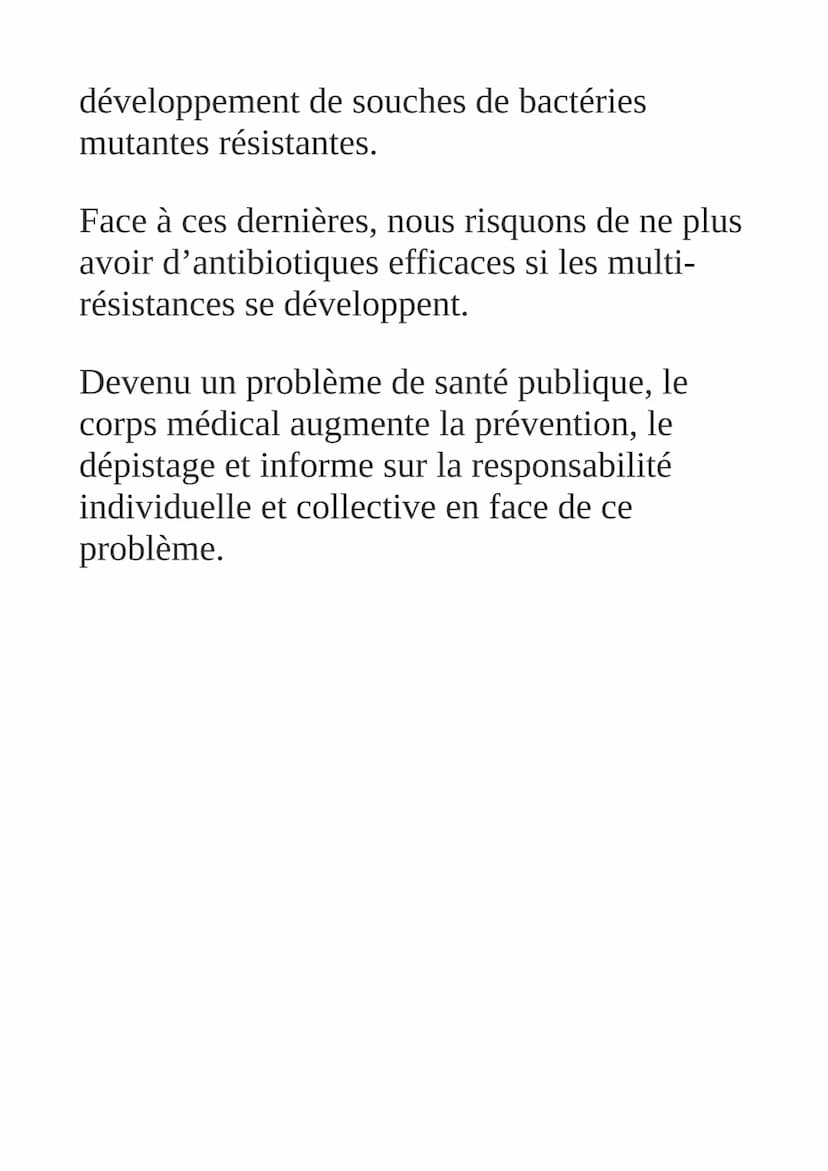 Variations génétiques
des bactéries et
résistances aux antibiotiques
Un antibiotique, c'est quoi?
Un antibiotique est une substance naturell