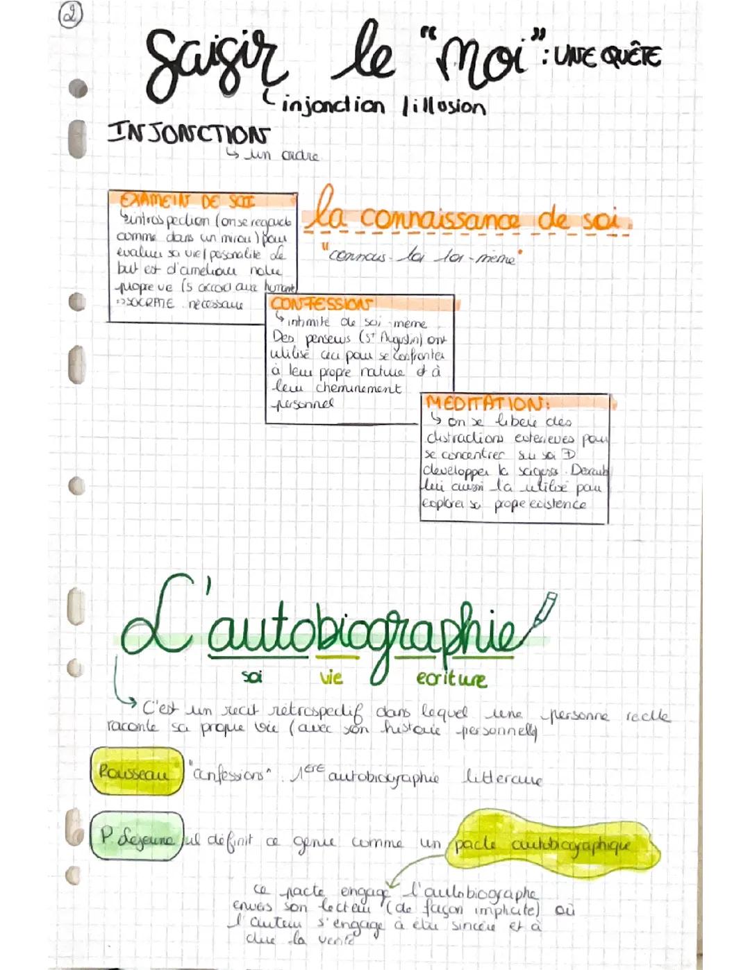 Fiche HLP terminale « saisir le moi »