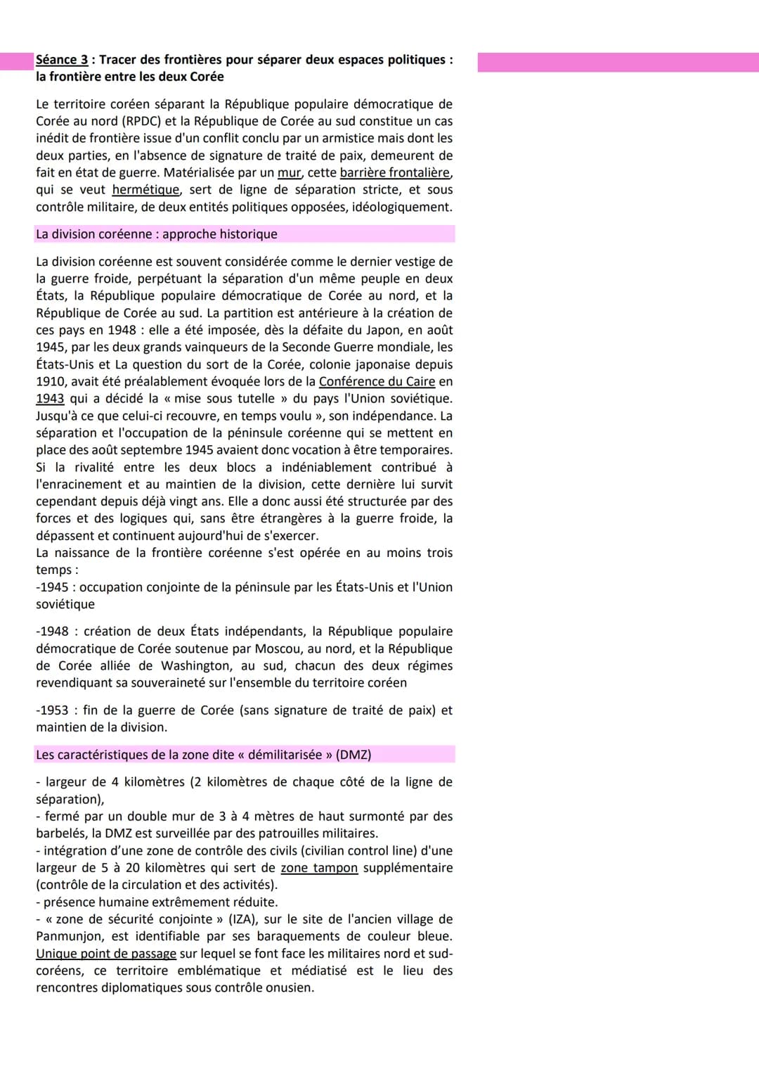 Thème 1 : Etudier les divisions polítiques du monde:
Les frontières
Séance 1: Introduction : Les frontières dans le monde d'aujourd'hui
Fron